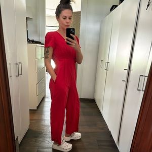 Oak & Fort Linen Jumpsuit